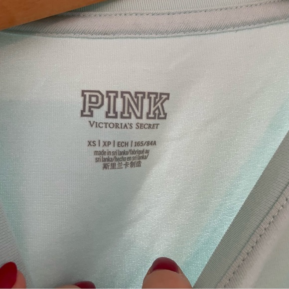 Light Blue Crop Workout Top - Picture 5 of 5